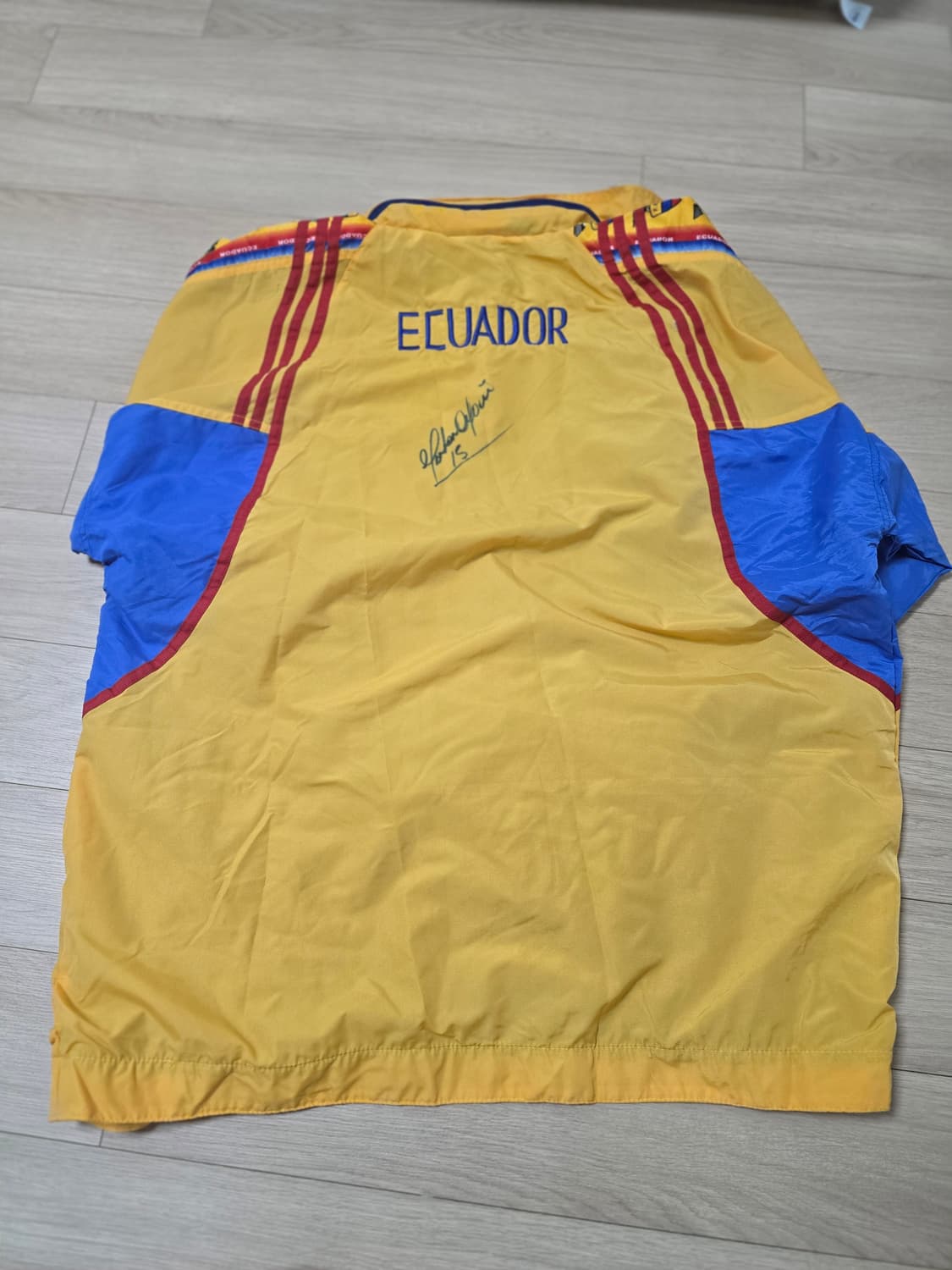 2002 한일 월드컵 에콰도르 국가대표 싸인 자켓 L 상품이미지5