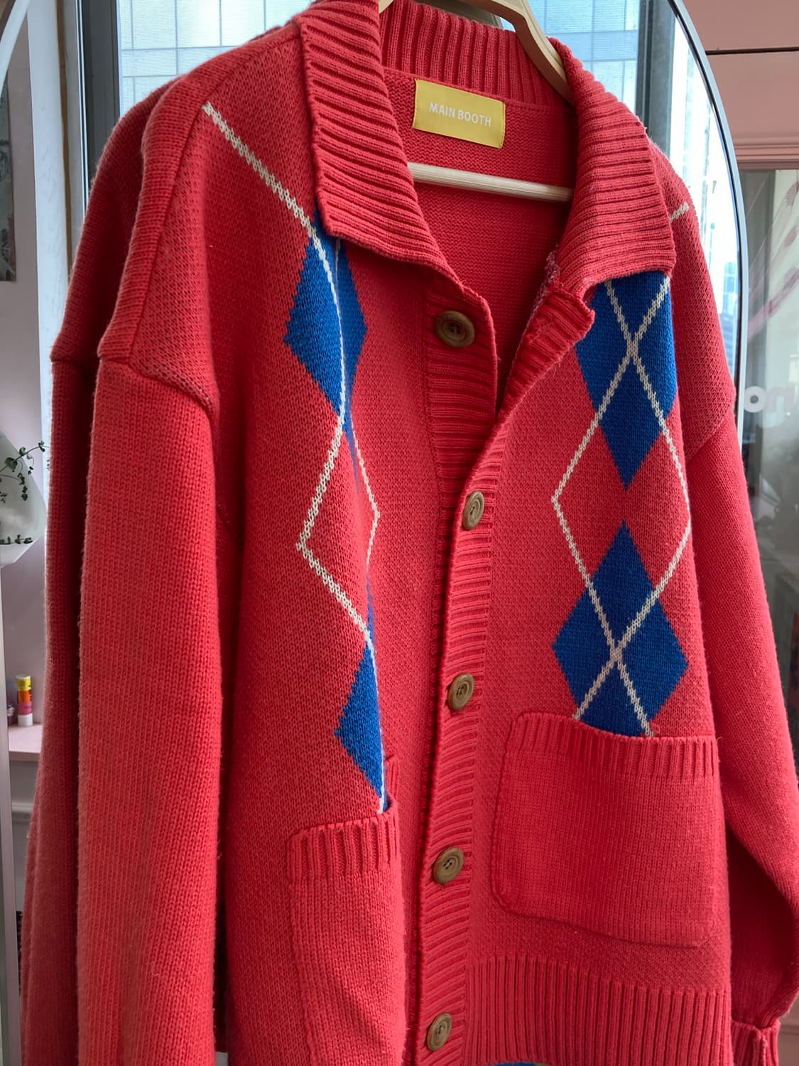 메인부스 MAINBOOTH 아가일 가디건 상품이미지3