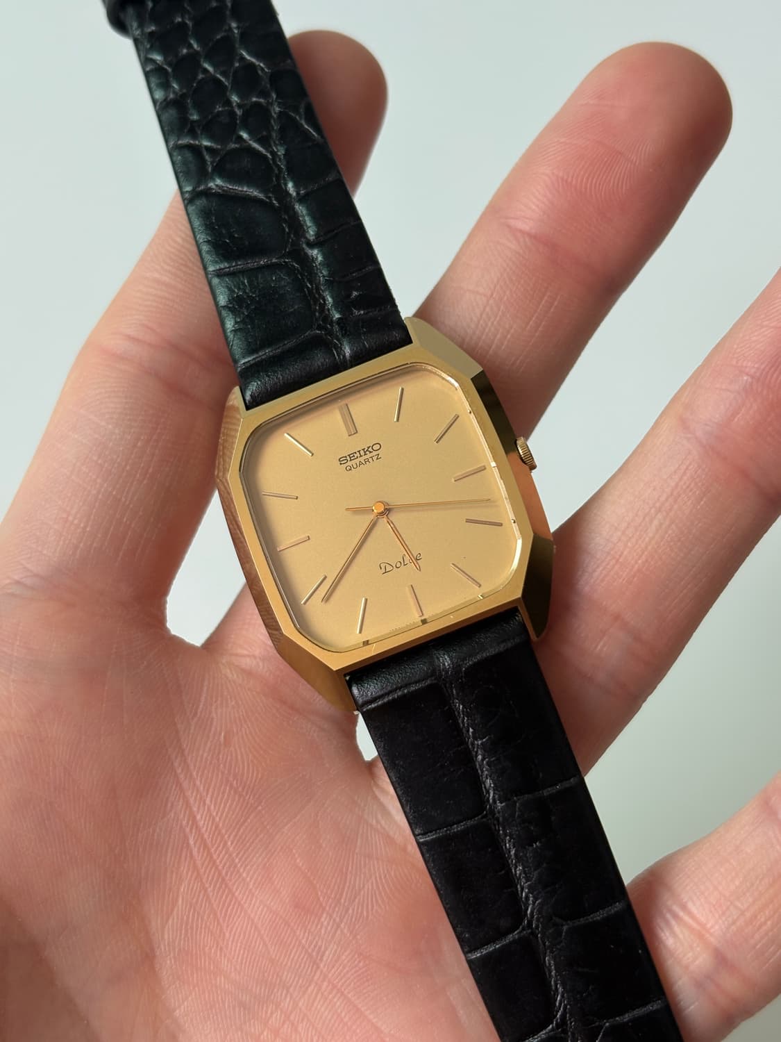 세이코 1980년대 Dolce 골드 탱크 쿼츠 남성 상품이미지1