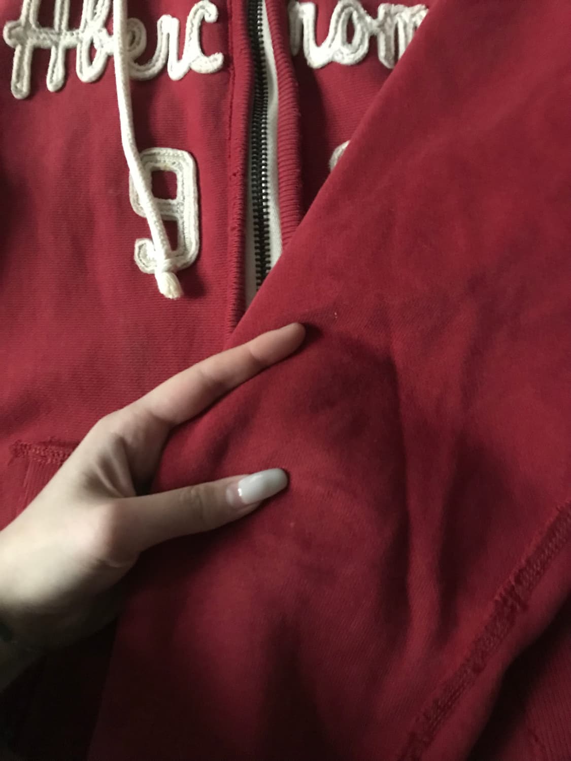 아베크롬비 레드 후드집업 상품이미지8