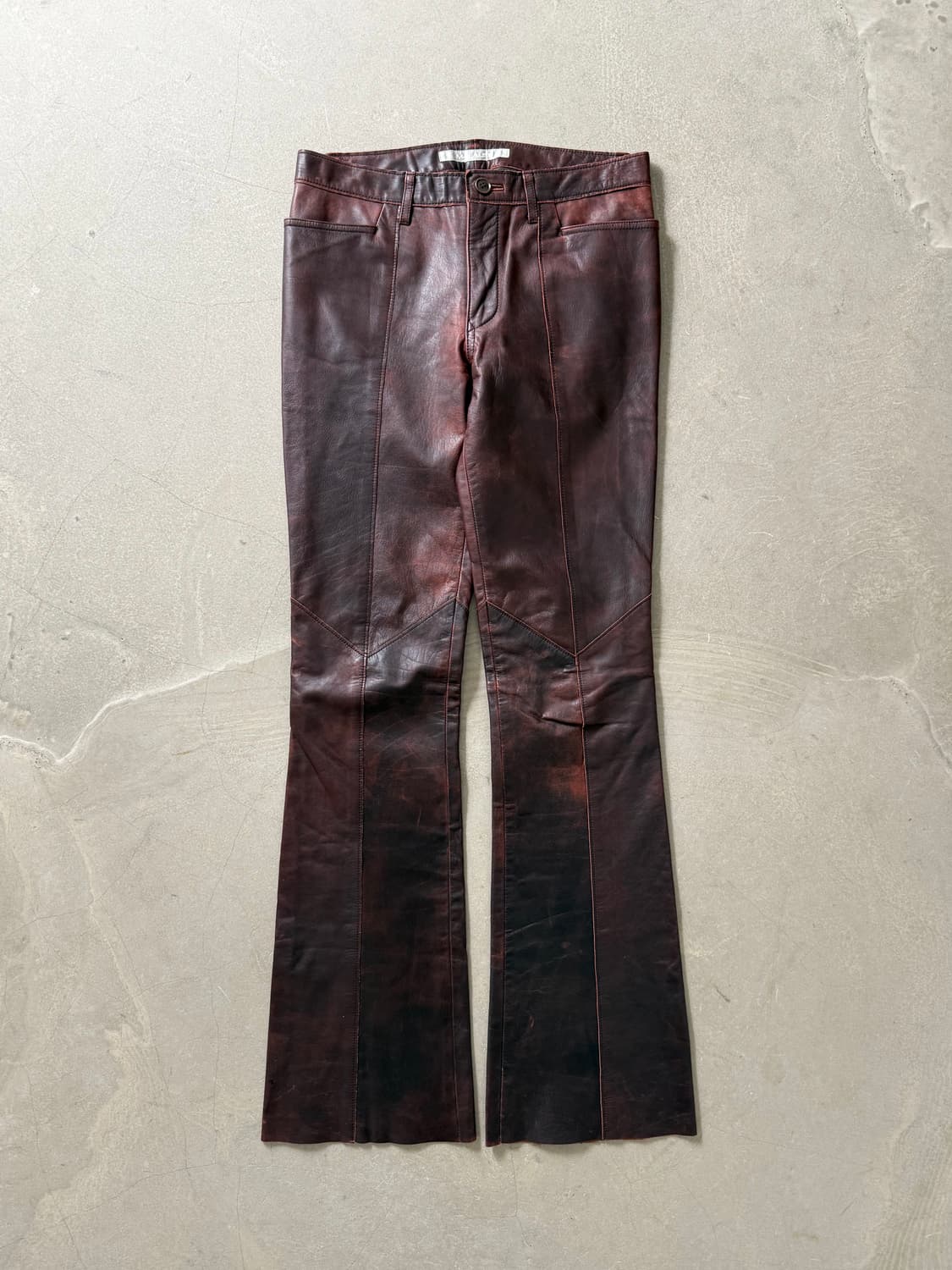 Miss Alice Cowhide Leather Bootcut Pants 상품이미지1