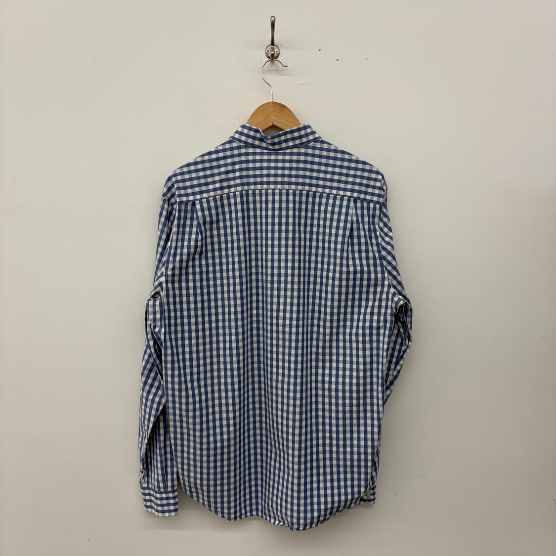 라코스테 블루 체크 긴팔 셔츠 남성M 상품이미지6