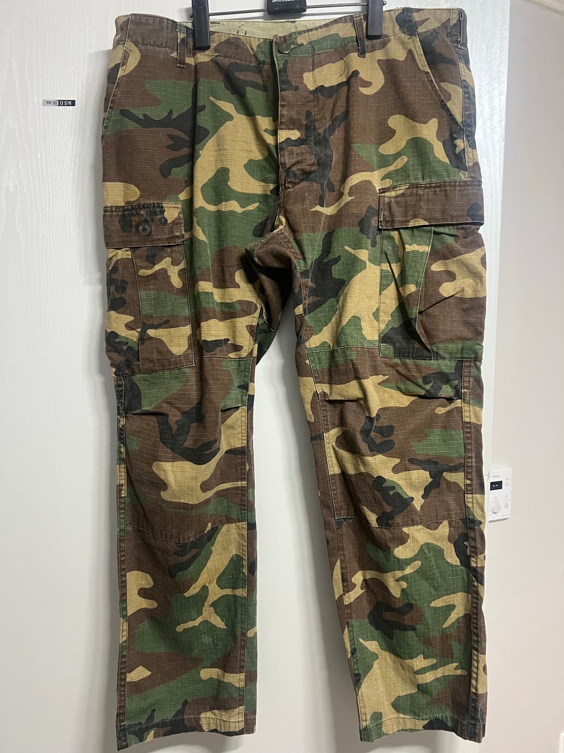 90‘ 밀리터리 립스탑원단 카고팬츠 상품이미지1