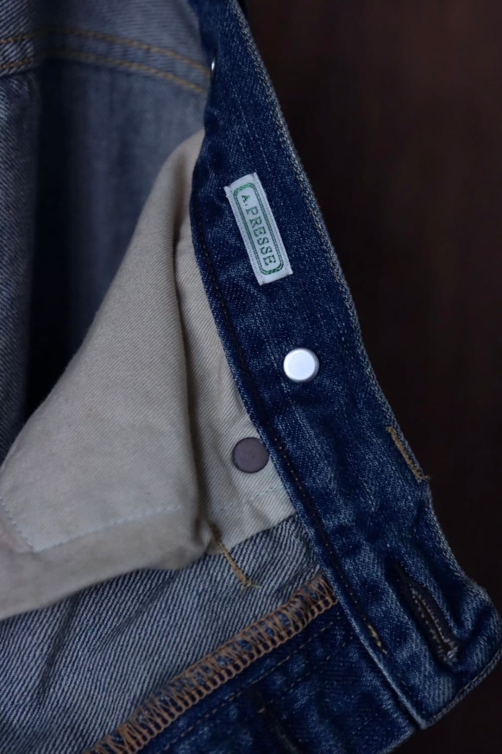 [34] APRESSE  No.22 Washed 와이드 데님  24SS 상품이미지5