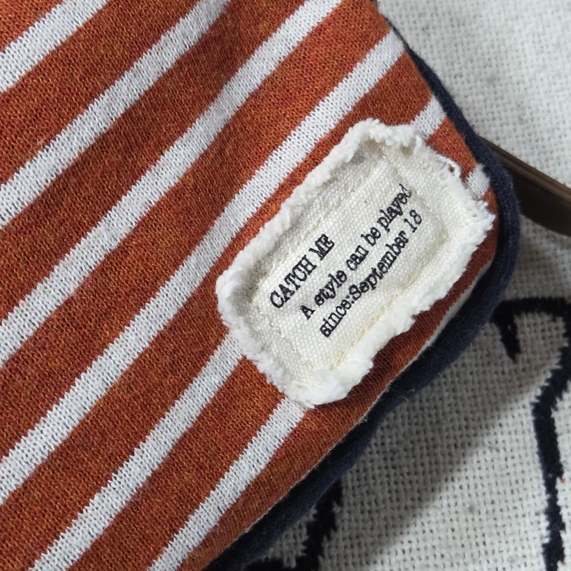 JPN 빈티지 모리걸 스트라이프 미니 크로스백 상품이미지3