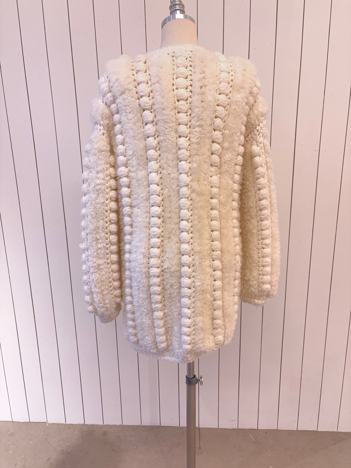 핸드메이드 빈티지 팝콘 니트가디건 상품이미지5