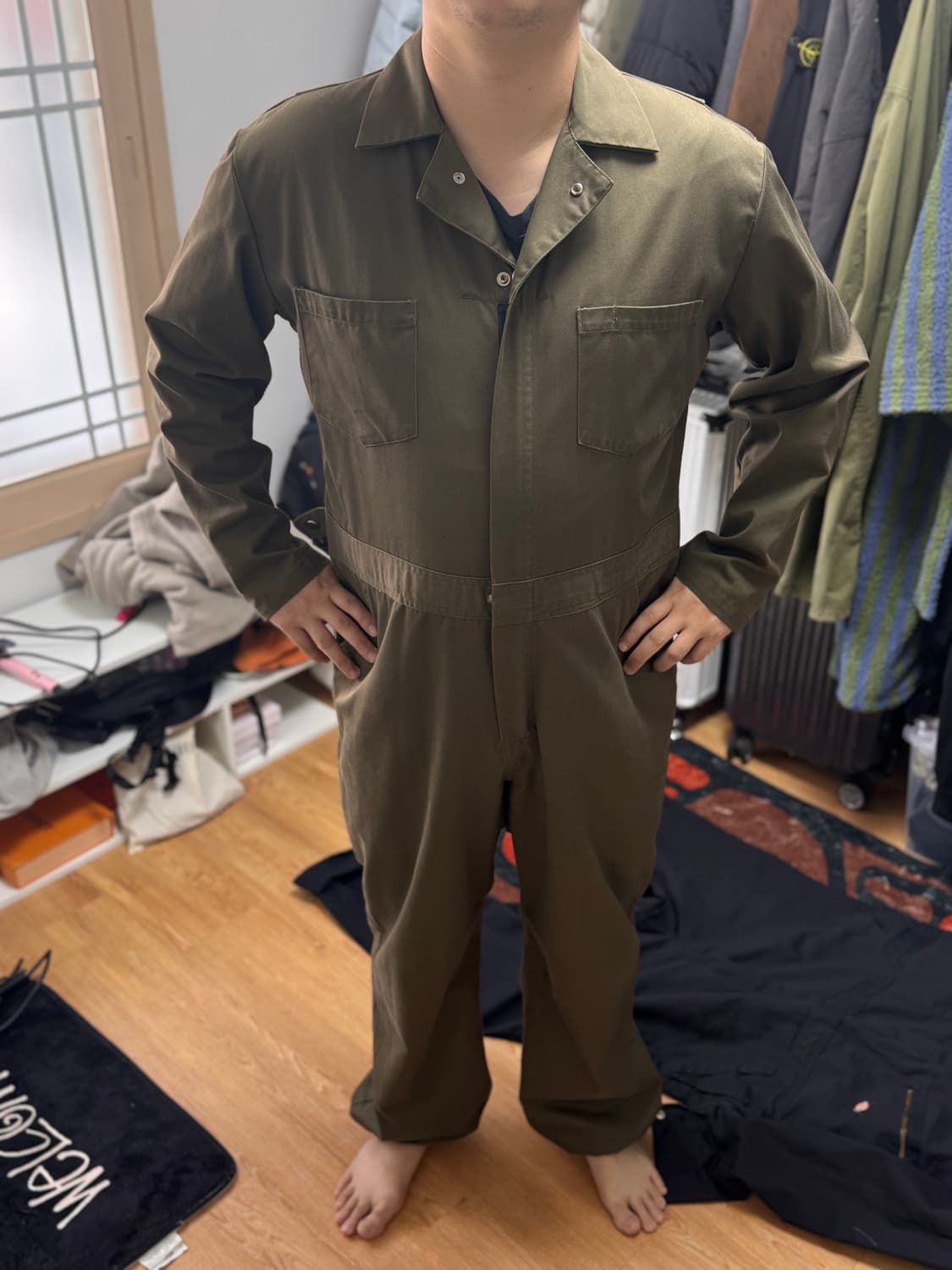 착용샷 첨부 데드스탁급) 오시코시 풀오버 점프수트 커버올 상품이미지5