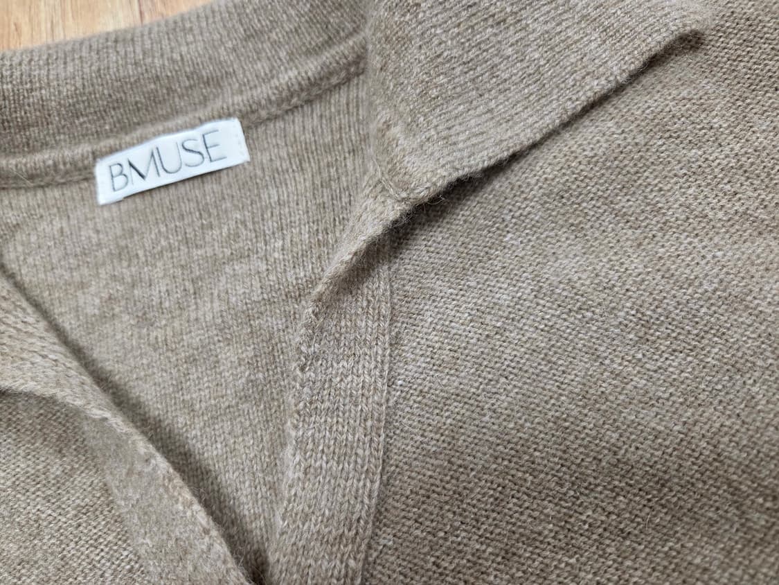 비뮤즈(B.MUSE) 베뉴엣  베이비알파카 울 어도르가디건 프리사이즈 상품이미지4