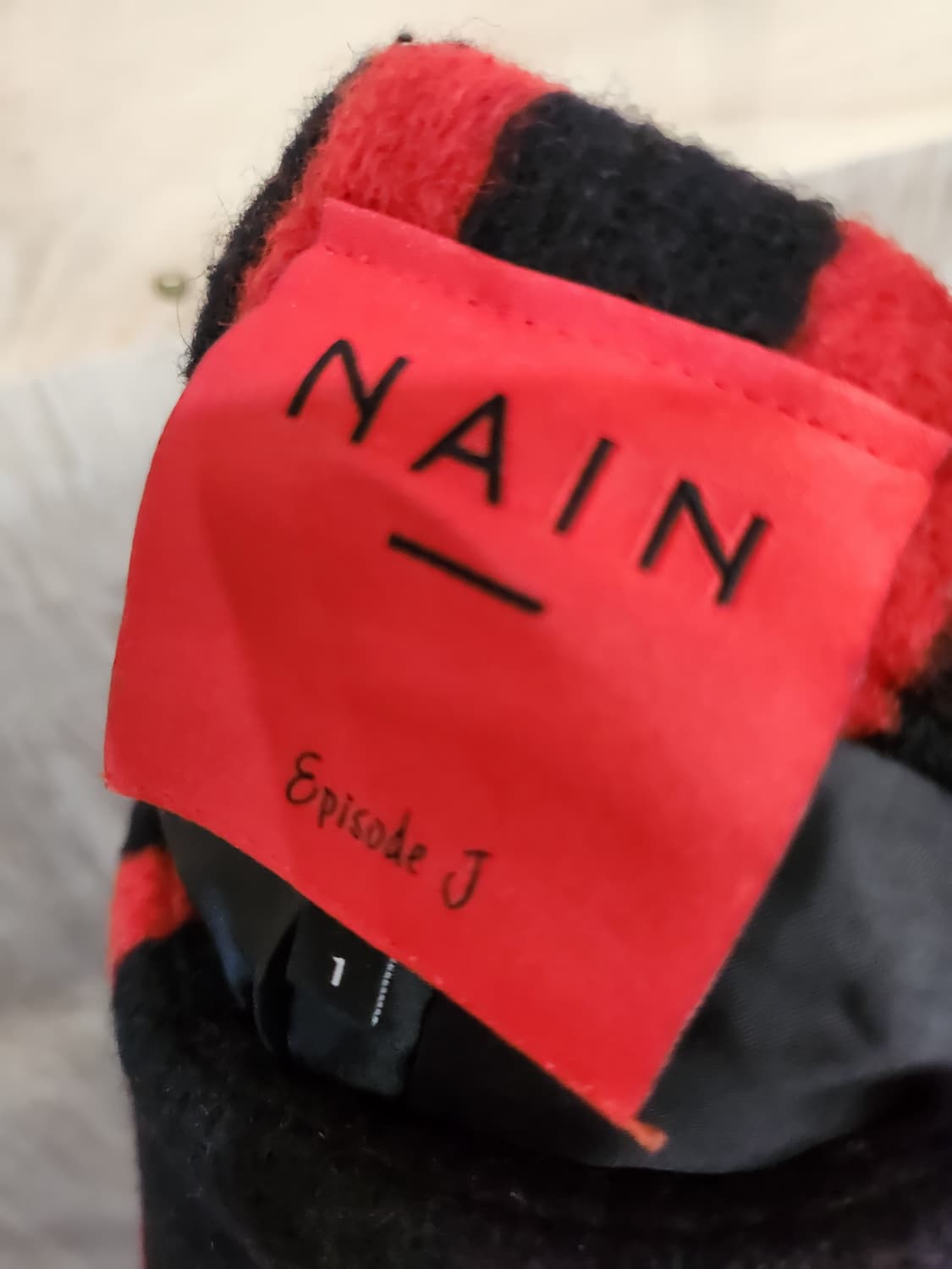 588) 나인 NAIN 레드/블랙 체크 플리츠 스커트 상품이미지7