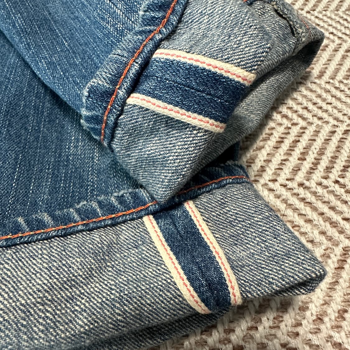 WHITE LINE japan made patchwork jeans 상품이미지4