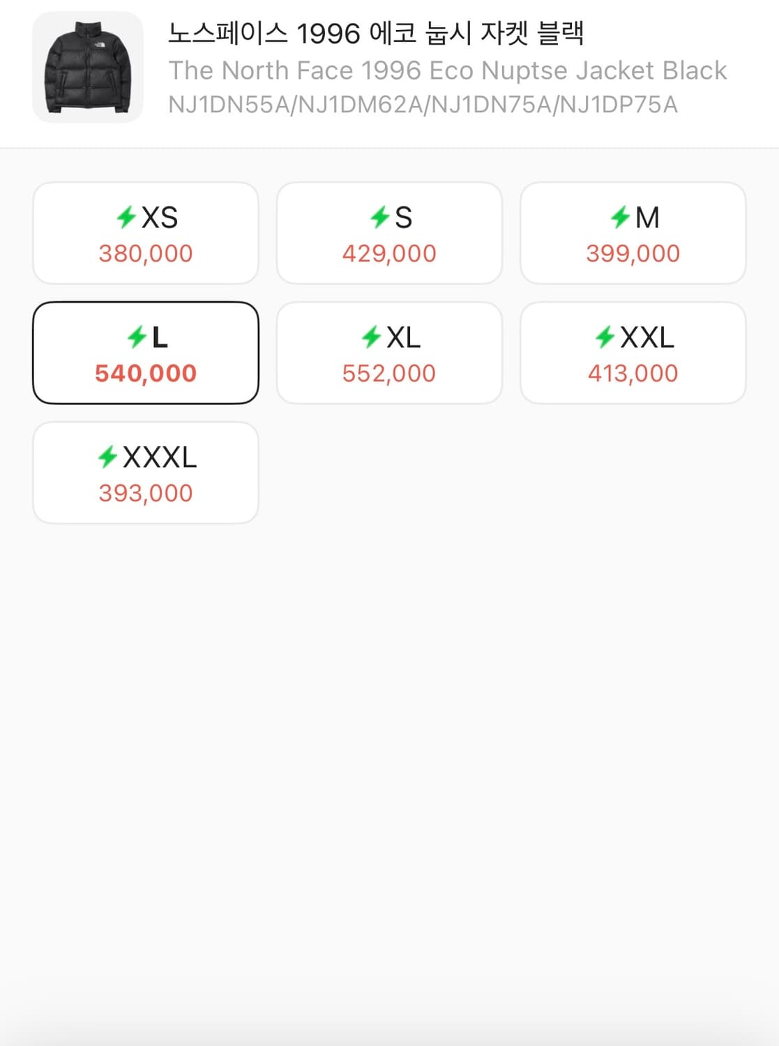 노스페이스 1996 에코 눕시  상품이미지2