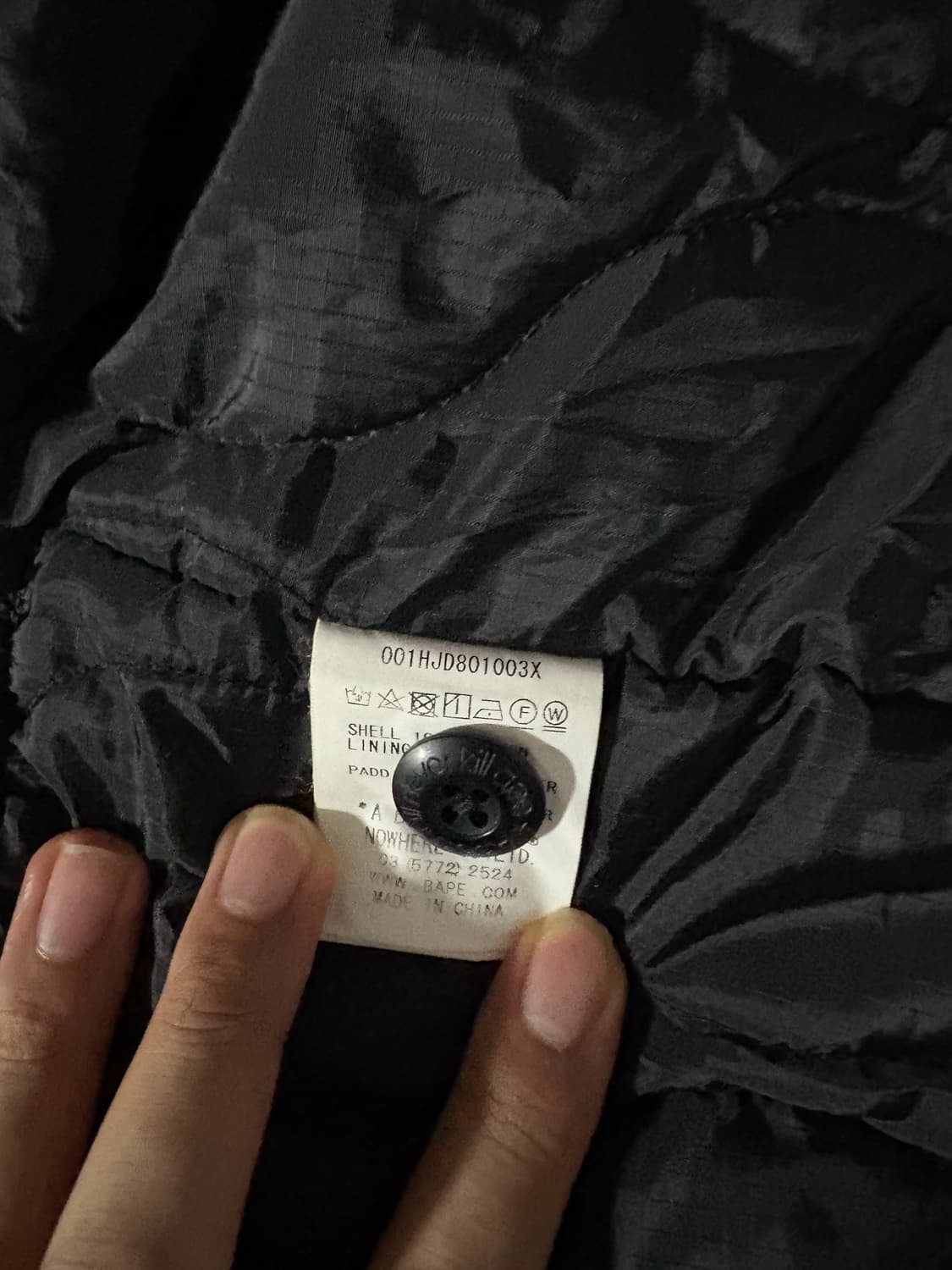 베이프 황계 롱패딩 xl 판매합니다 상품이미지4