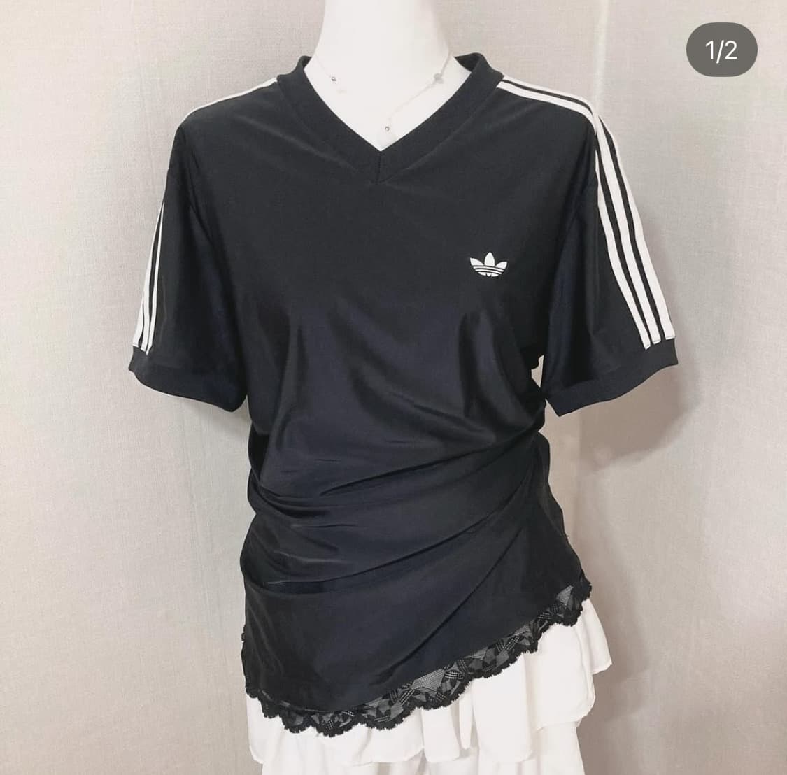 아디다스 파이어버드 레이스 원피스 티셔츠 상품이미지1