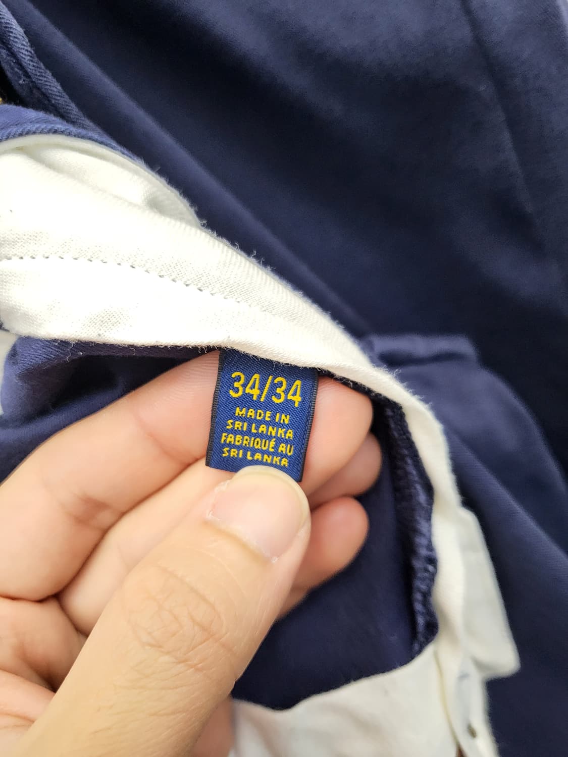 폴로 골프 네이비 코튼 팬츠 상품이미지5