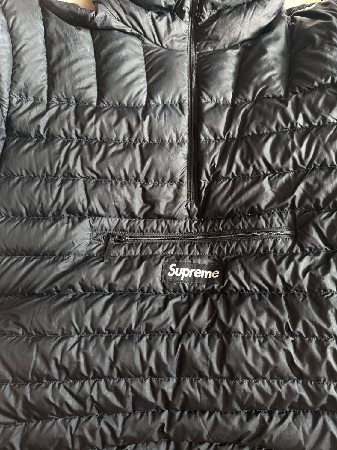 슈프림 블랙 경량 패딩 자켓 xl 상품이미지2