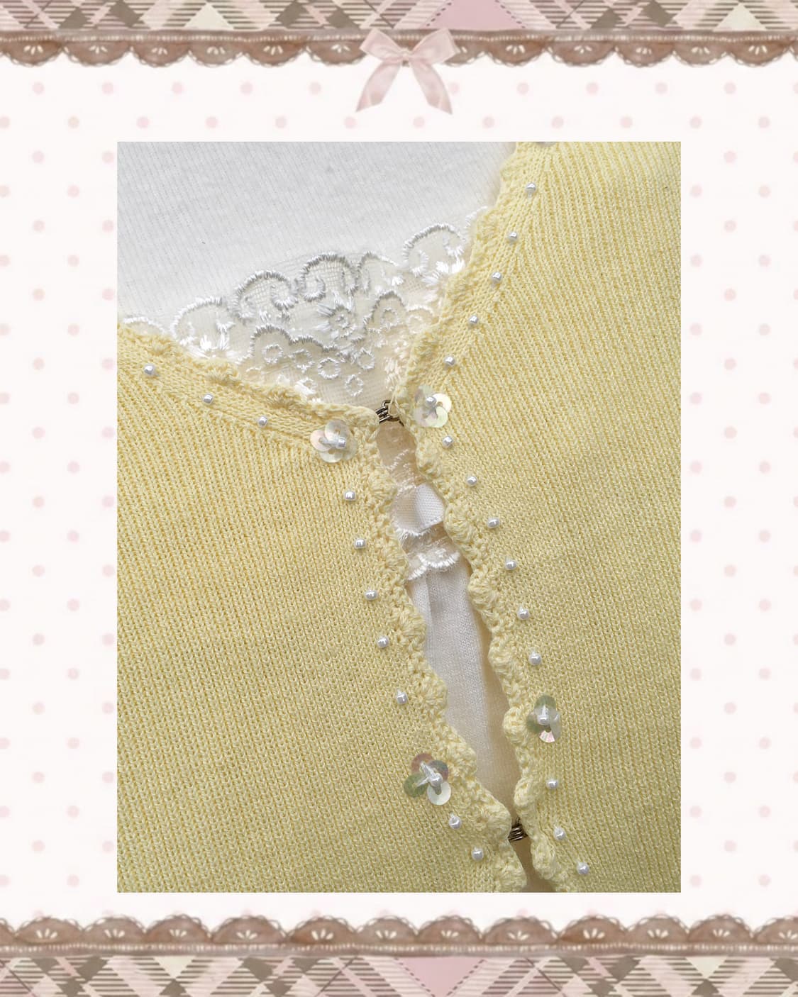 비즈 레몬 썸머 가디건 상품이미지3