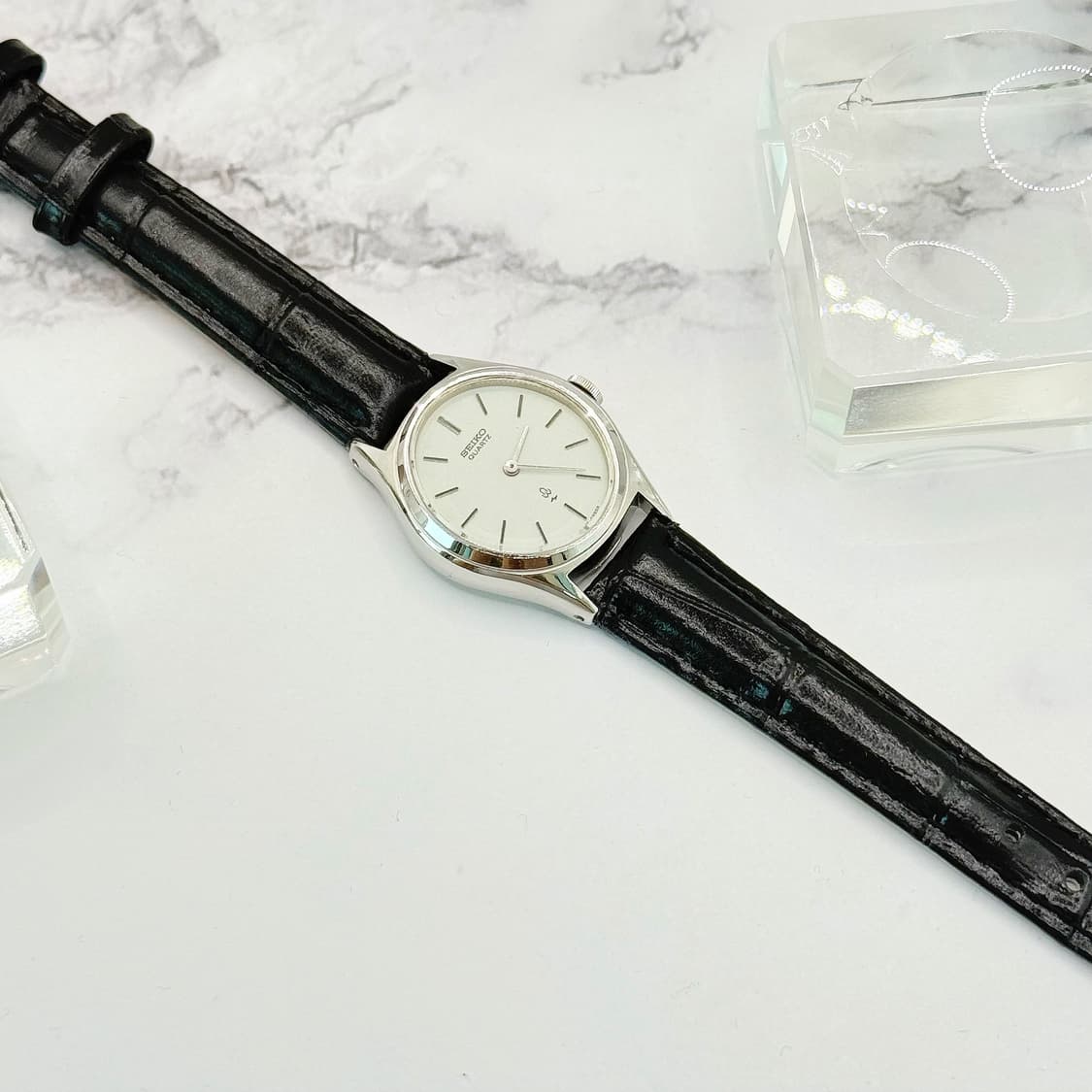 70s80s 빈티지 세이코 미니멀 실버 드레스 워치 상품이미지5
