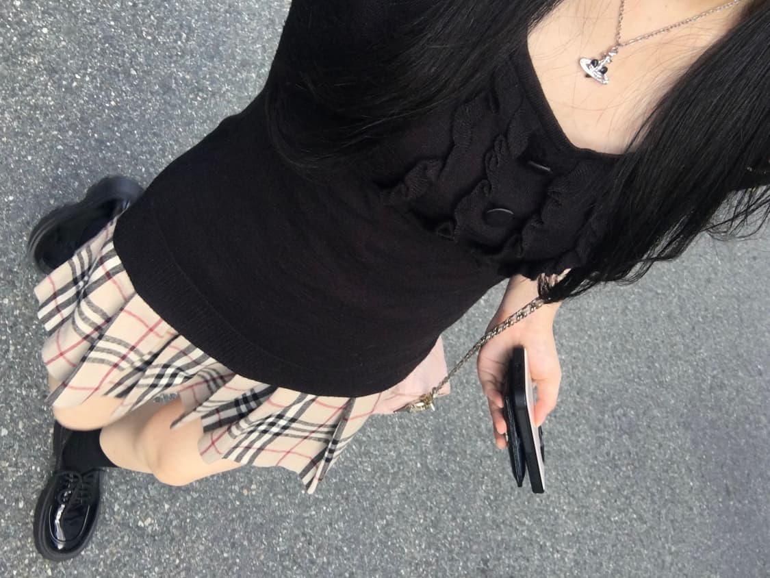 빈티지 프릴 로걀탑 모리걸 오네갸루 히메갸루 상품이미지3