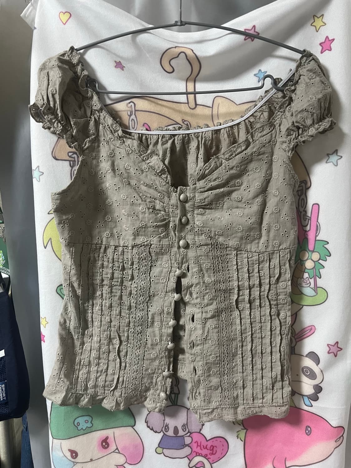 퍼프소매 블라우스 grey 상품이미지3