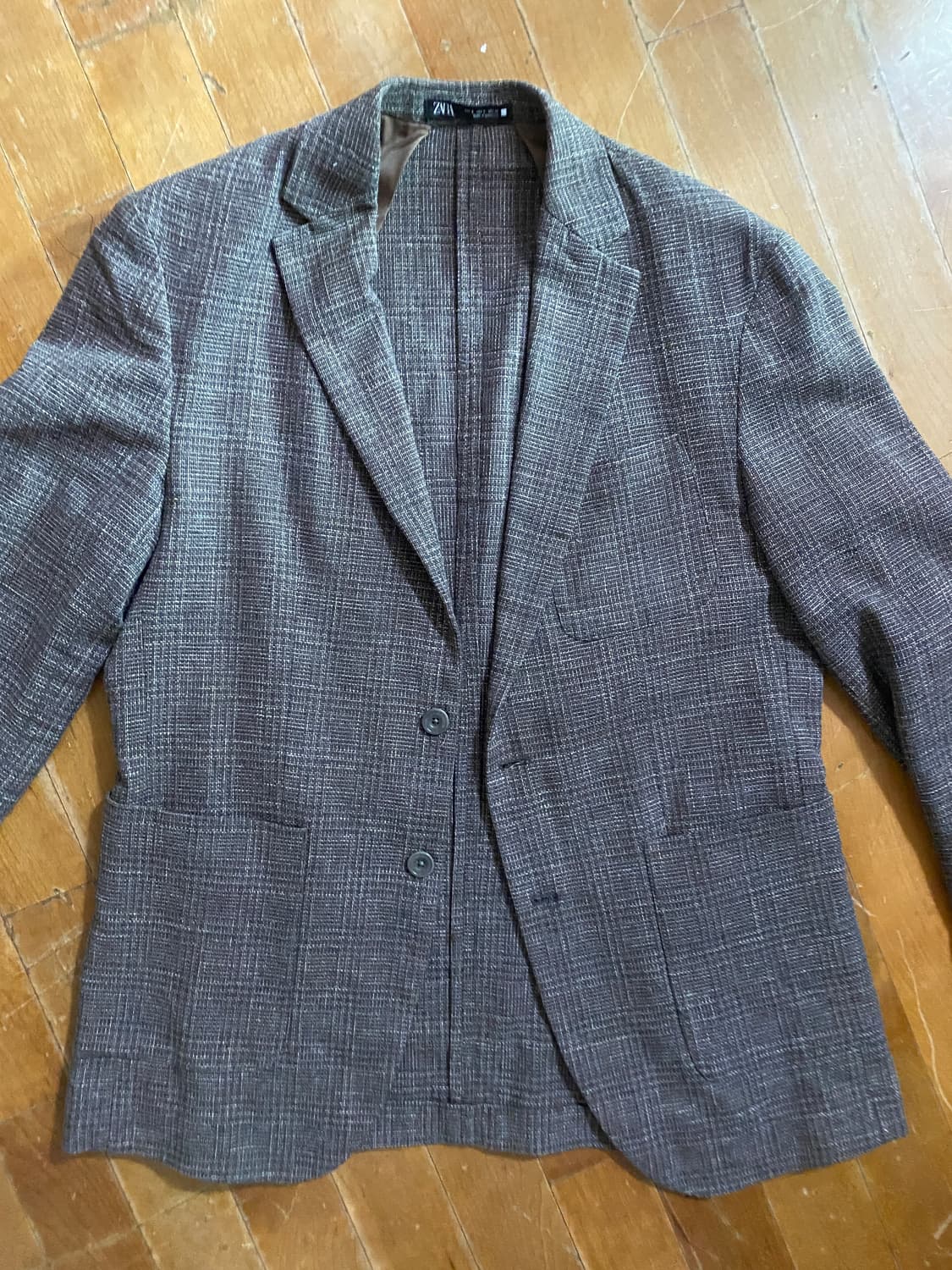 ZARA 여름 체크 자켓 L  (105) 상품이미지3