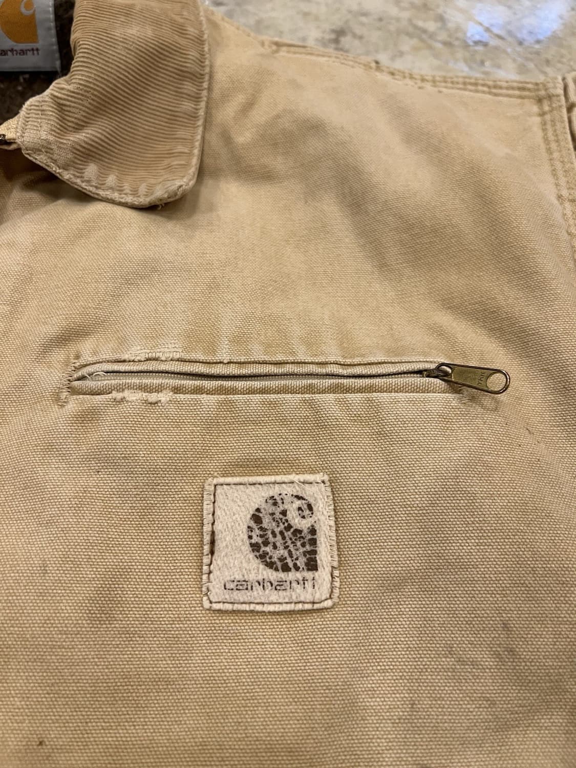 90s 칼하트 J97 디트로이트 자켓 브라운 상품이미지2