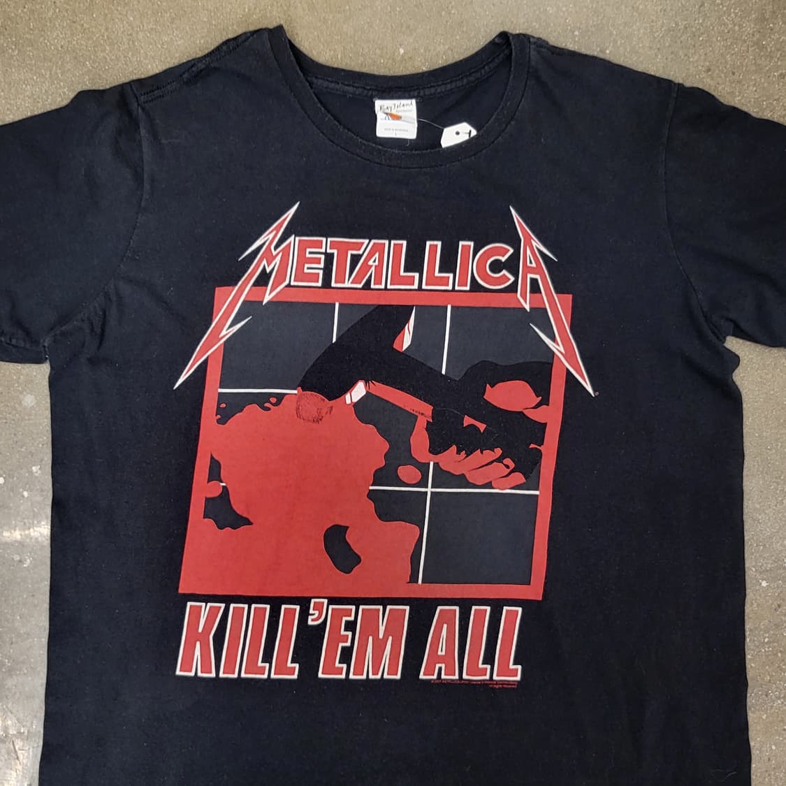메탈리카 Kill 'Em All 앨범 티셔츠 블랙 상품이미지2