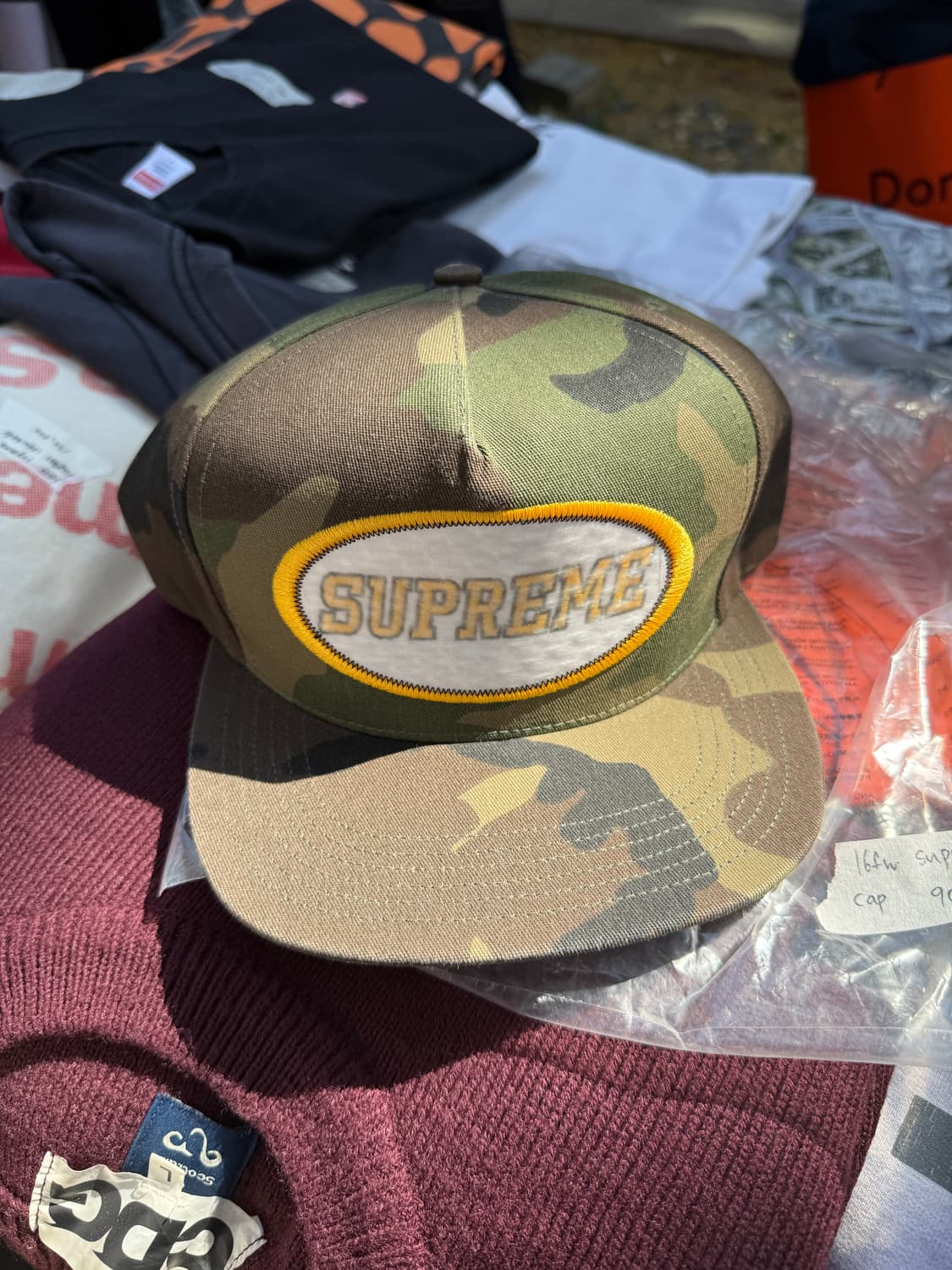 슈프림 카모 오버레이 캡 모자 상품이미지1