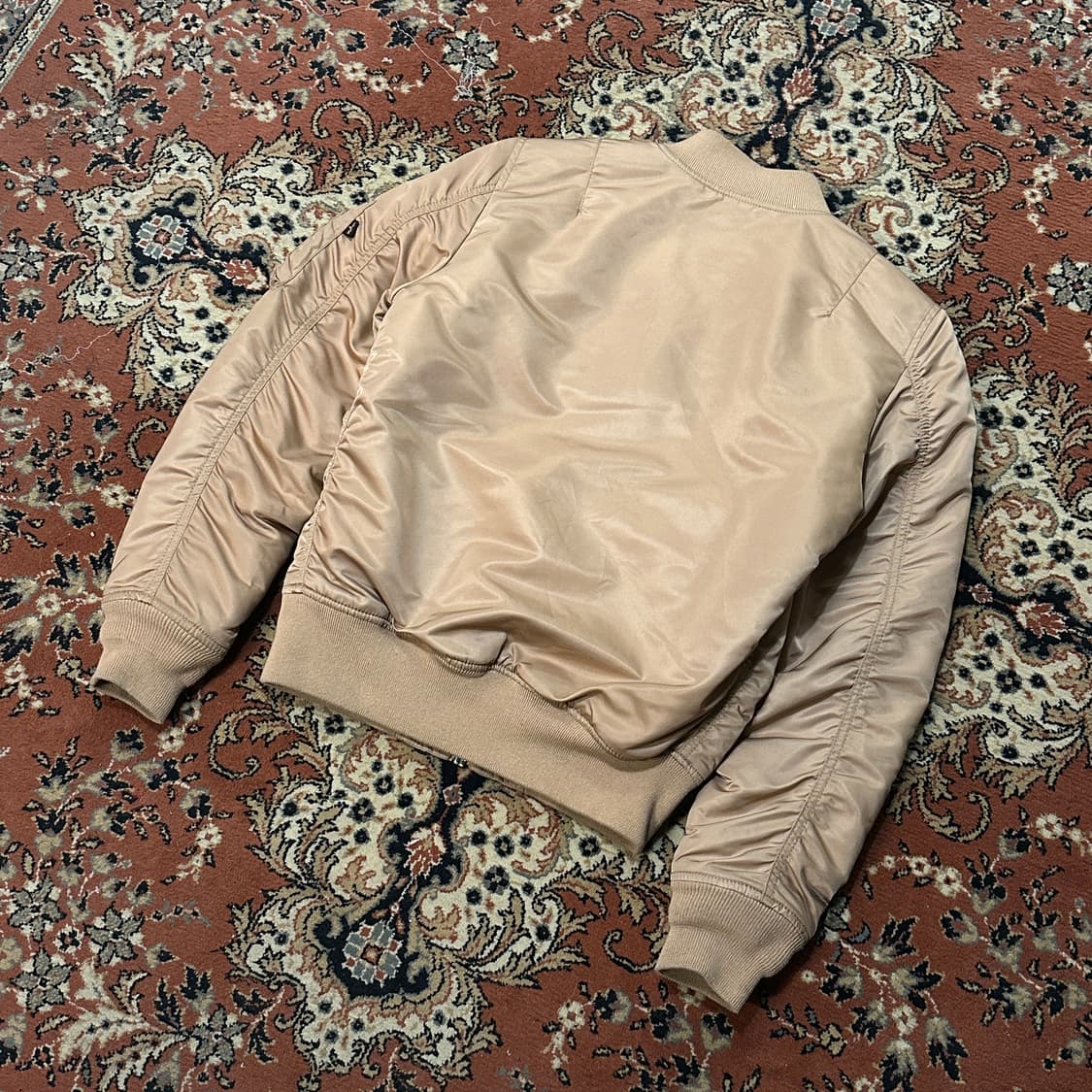 알파인더스트리 ma-1 자켓 베이지 (XS-S) 상품이미지4