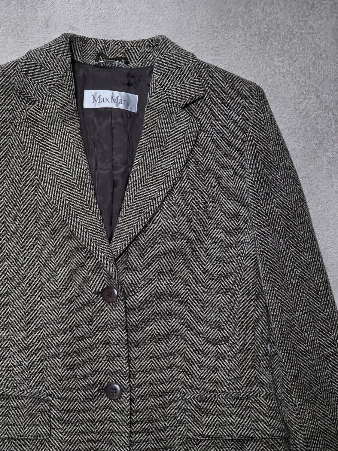 막스마라 라나 버진 울 해링본 자켓 XS 상품이미지3