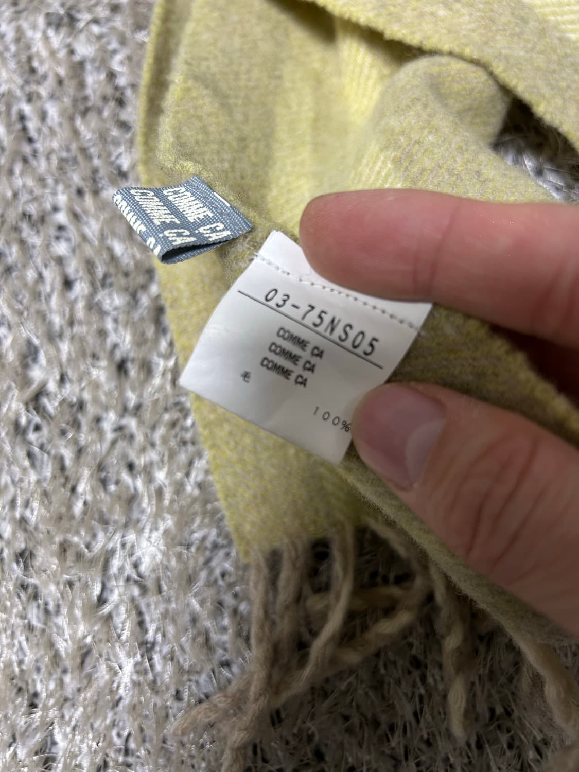 이태리제 꼼사 울 체크 목도리 상품이미지4