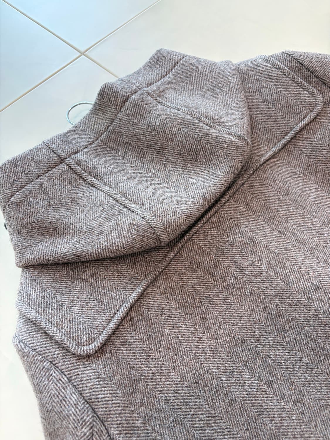 브룩스브라더스 울 헤링본 더플코트 L(100-105) 상품이미지5