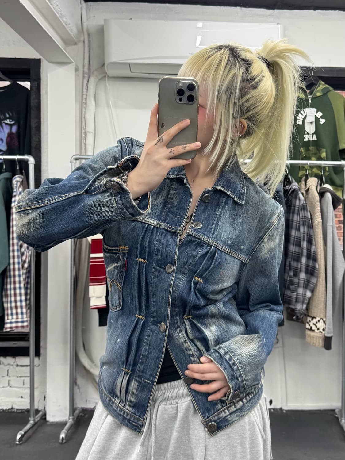 리바이스 워시드 데님자켓 상품이미지4