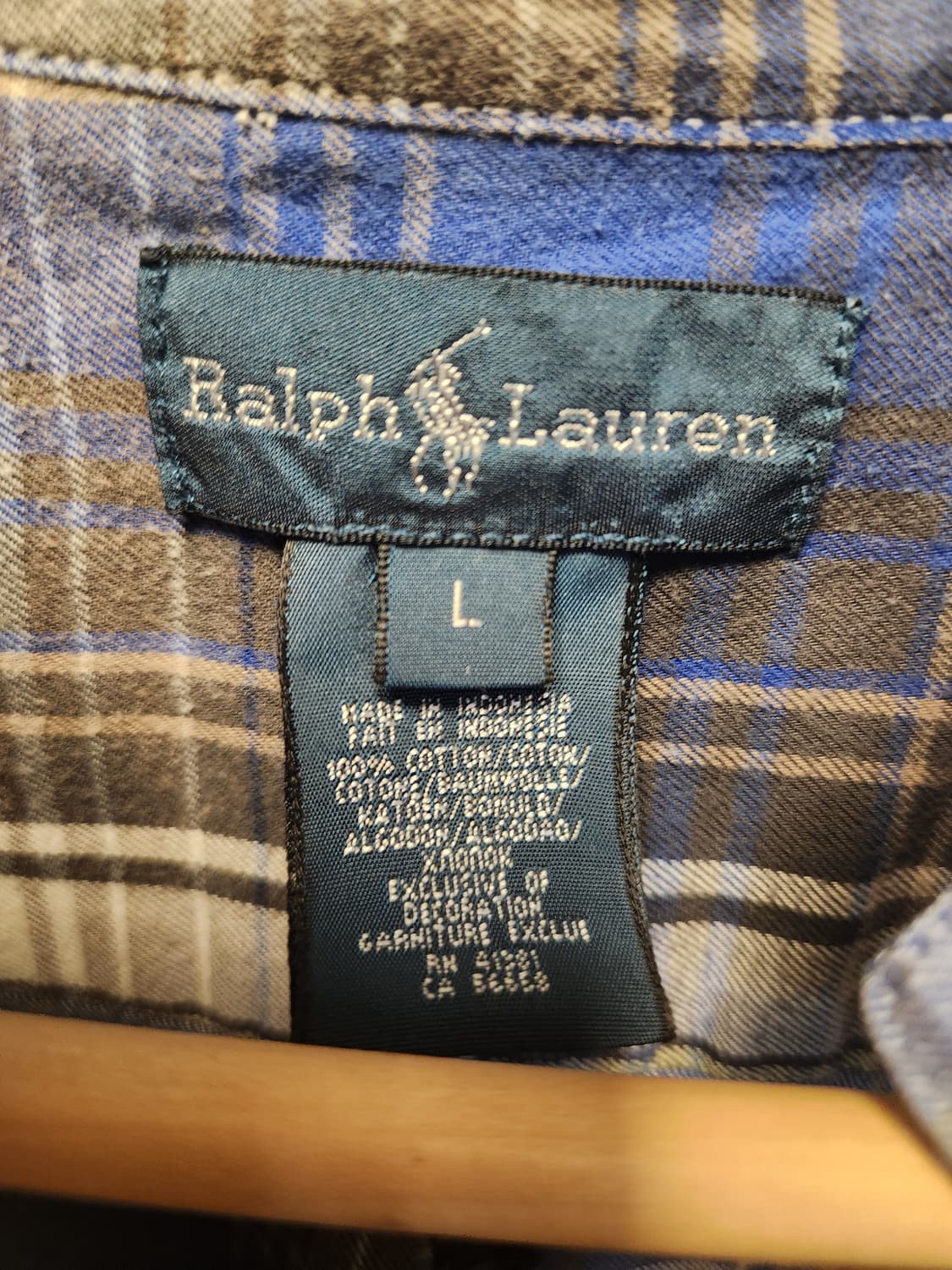 폴로 랄프로렌 체크 셔츠 남방 여성L(S정도) 상품이미지2