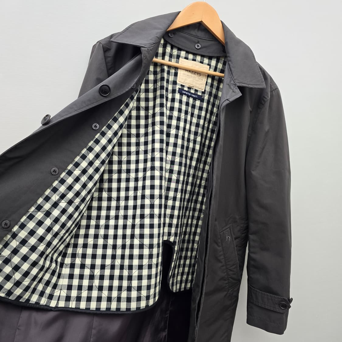 HAZZYS 브라운 남성 코트 상품이미지6