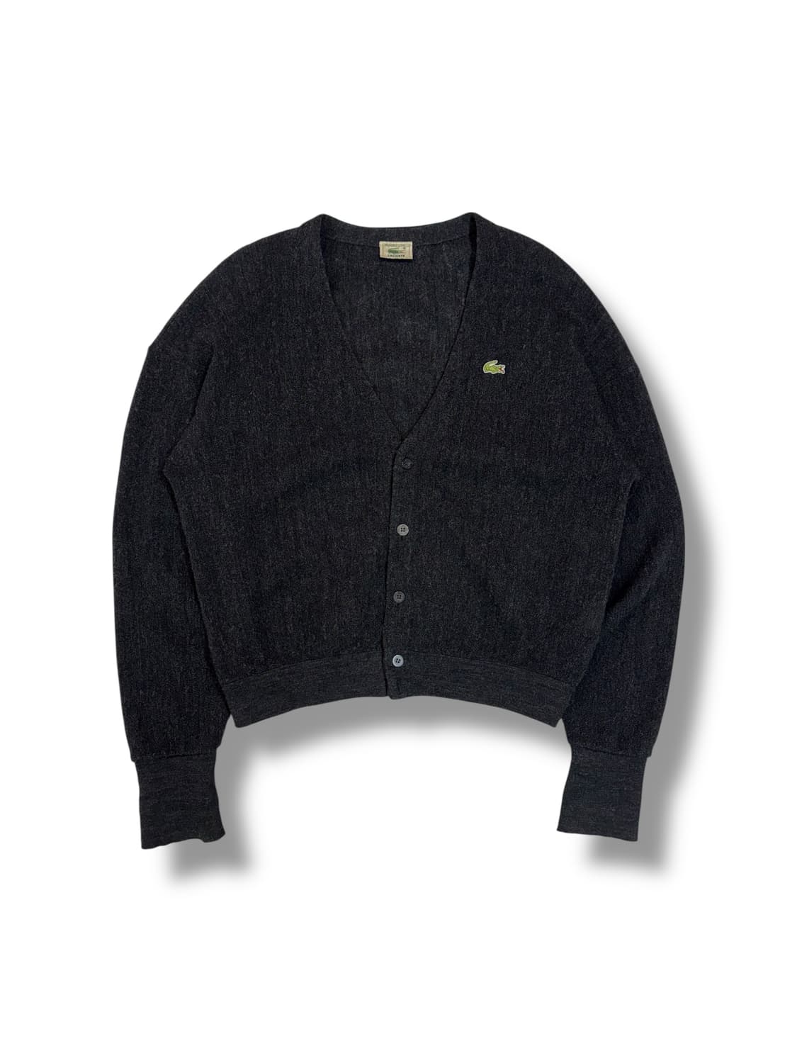 90s 라코스테 다크 그레이 가디건 (2XL)  상품이미지1