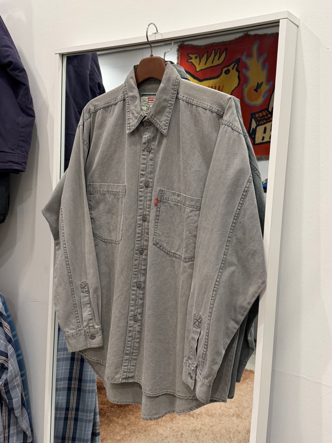 00s Levis 리바이스 데님 워크 셔츠 상품이미지1