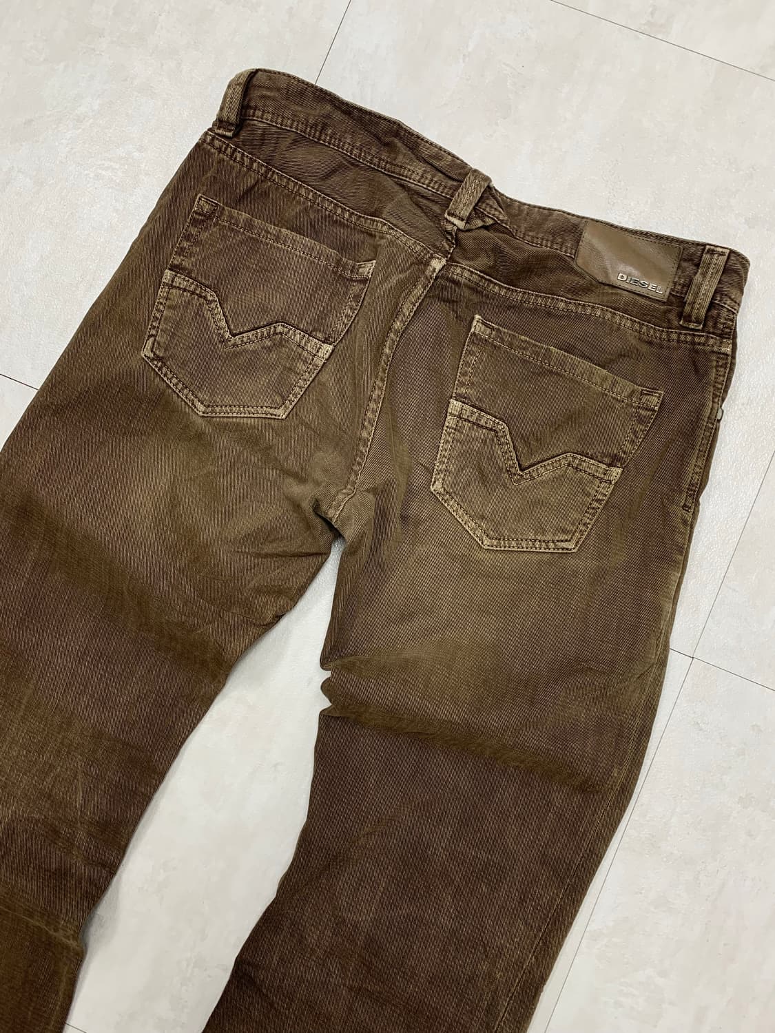 디젤 브라운 코튼 팬츠 #271 상품이미지7