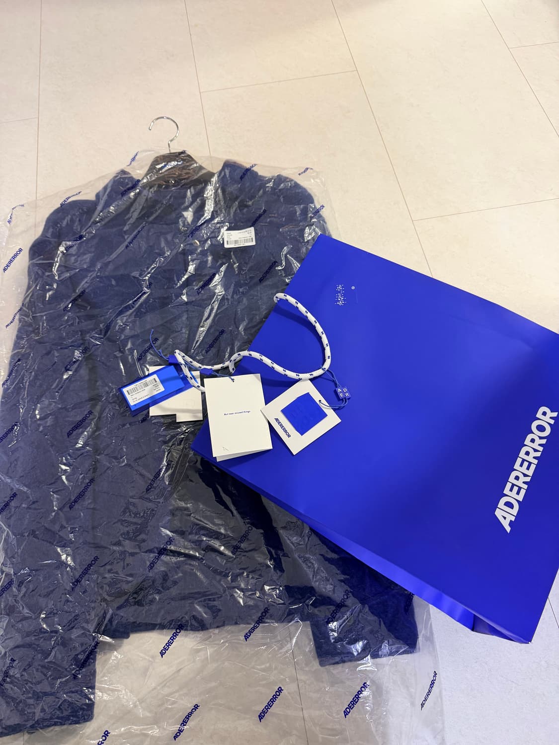 아더에러 가디건 자켓 블루 프로덕트 56 , L 사이즈 상품이미지6