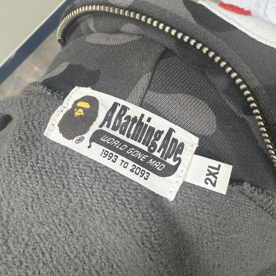 베이프 샤크 후드집업 흑계 판매 검은색 리쿠손민수 상품이미지9