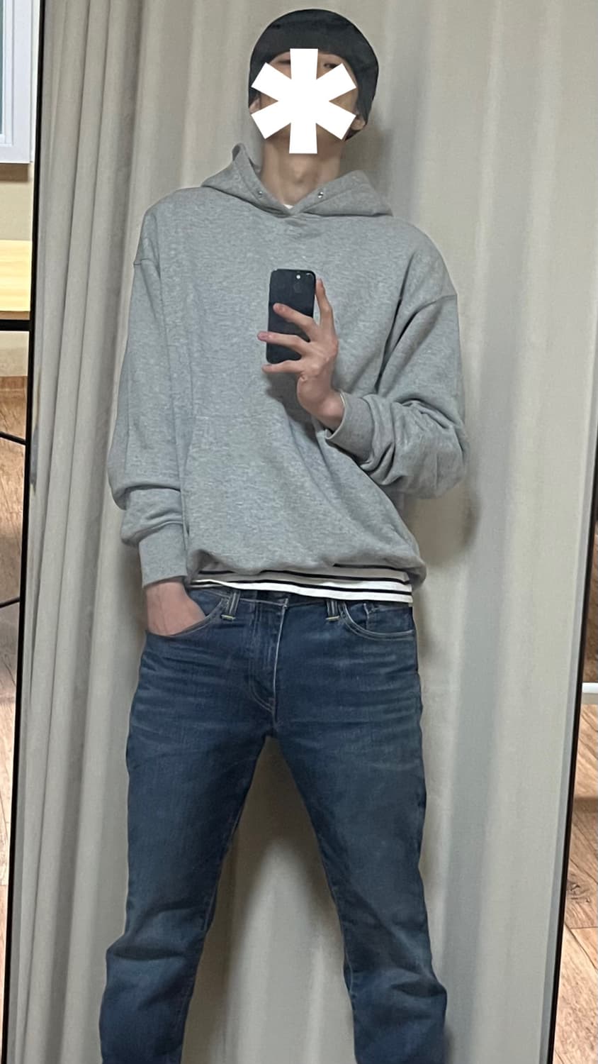 인템포무드 해비 코튼 썸홀 후디 L 상품이미지2