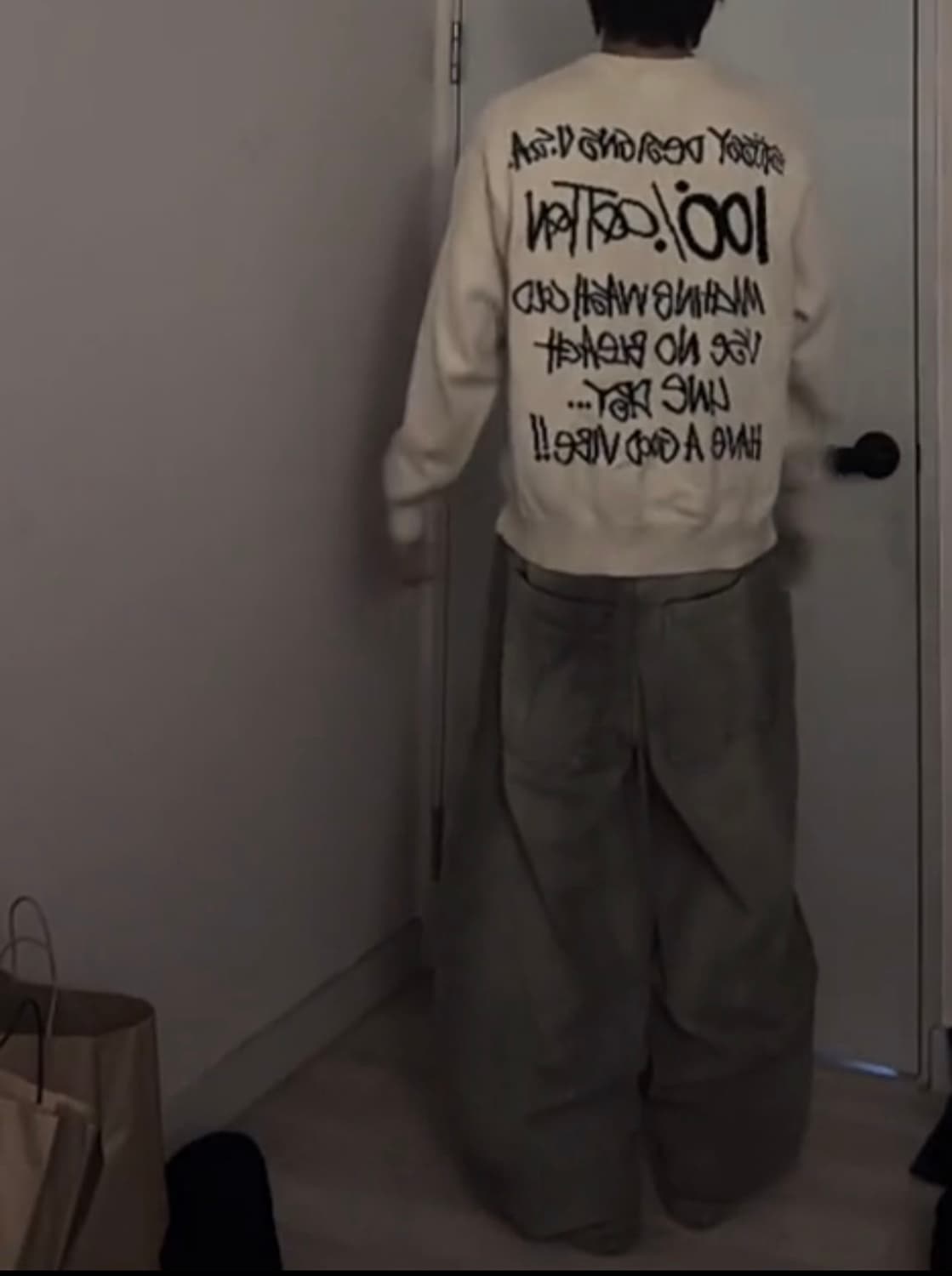 스투시 케어라벨 니트 m 사이즈 상품이미지2