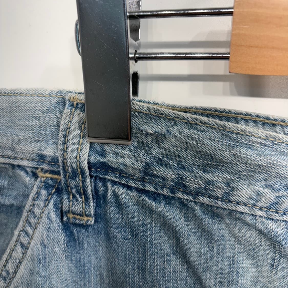 30 디키즈 빈티지 워싱 데님 카고 반바지 연청 상품이미지4