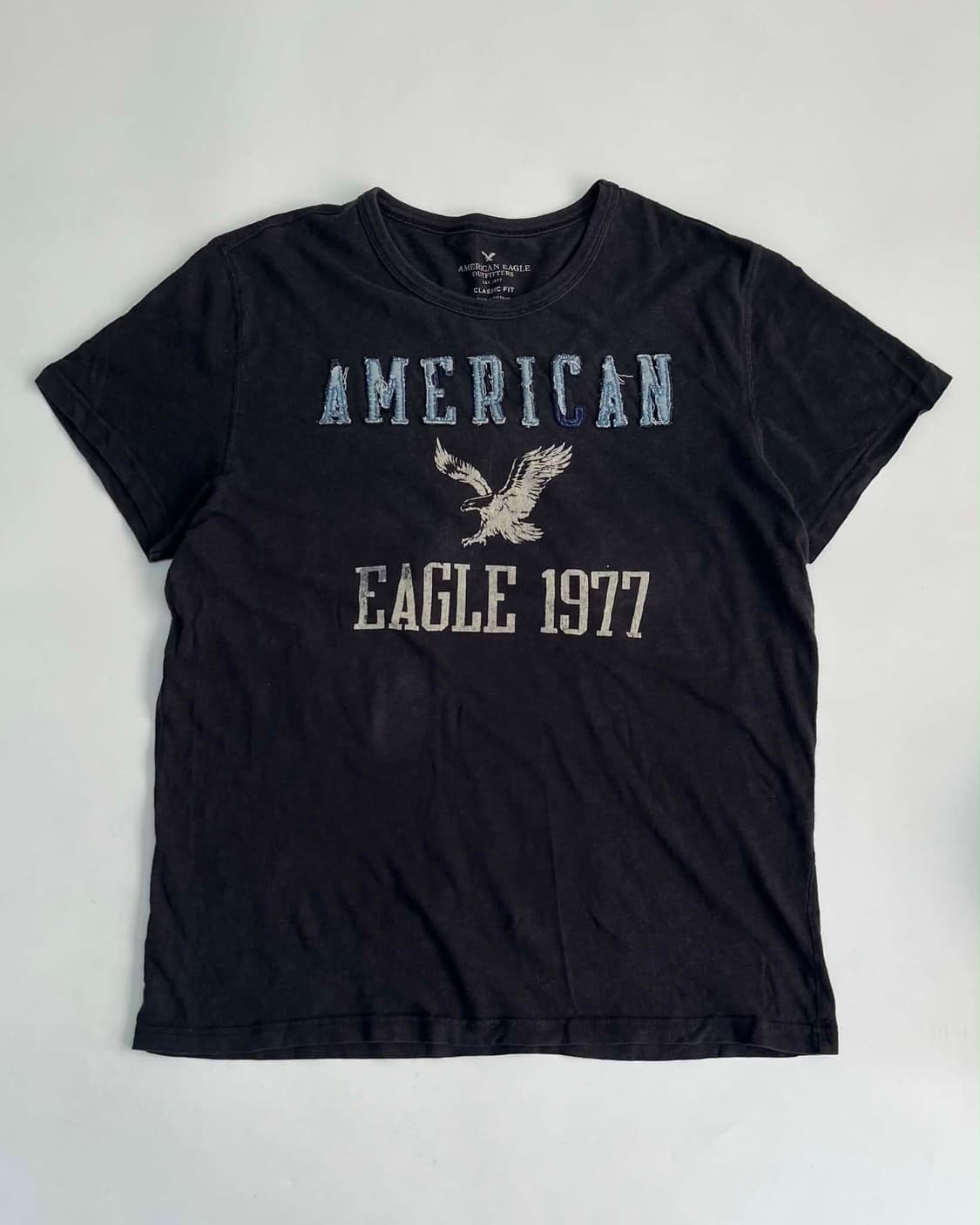 [L] American Eagle 아메리칸 이글 1977 올드스쿨 반팔  상품이미지1