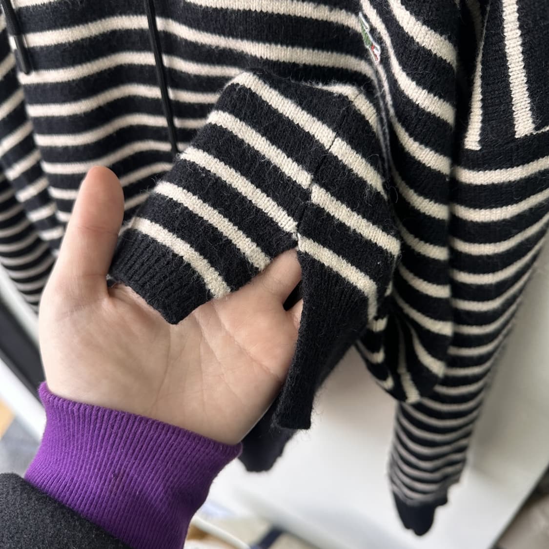 15729 - 라코스테 스트라이프 후드 니트 상품이미지5