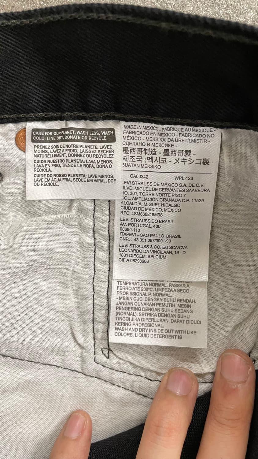 리바이스 501 블랙 40-30 상품이미지4