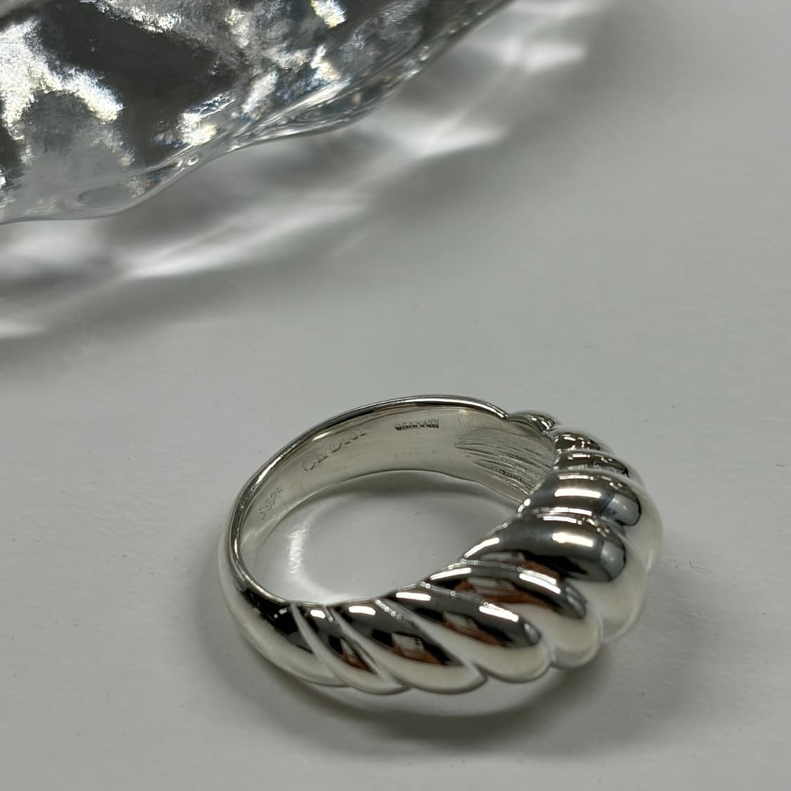 디올 실버 웨이브 링 상품이미지9