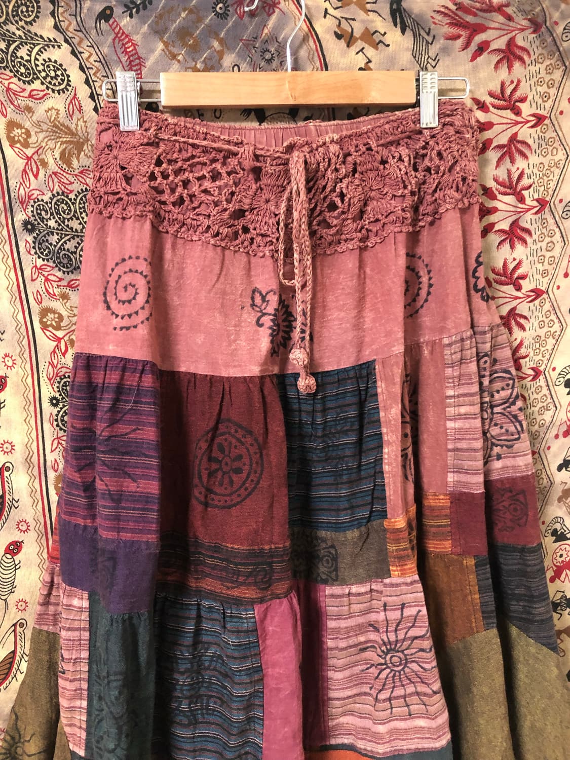 ethnic patchwork skirt 상품이미지2