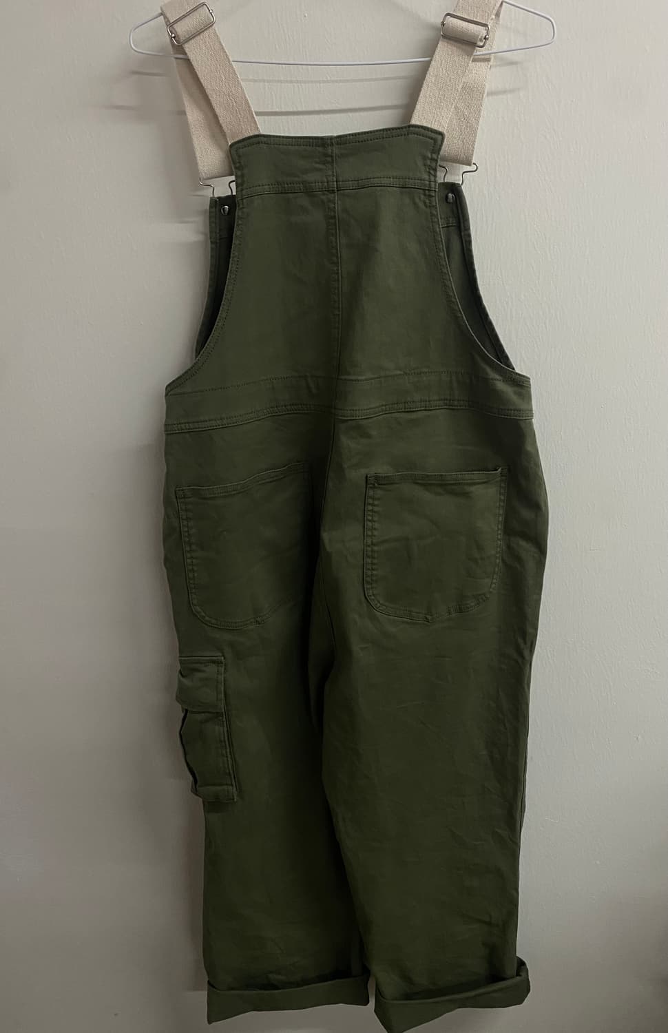 후아유 카키 카고 멜빵바지 오버롤 상품이미지6