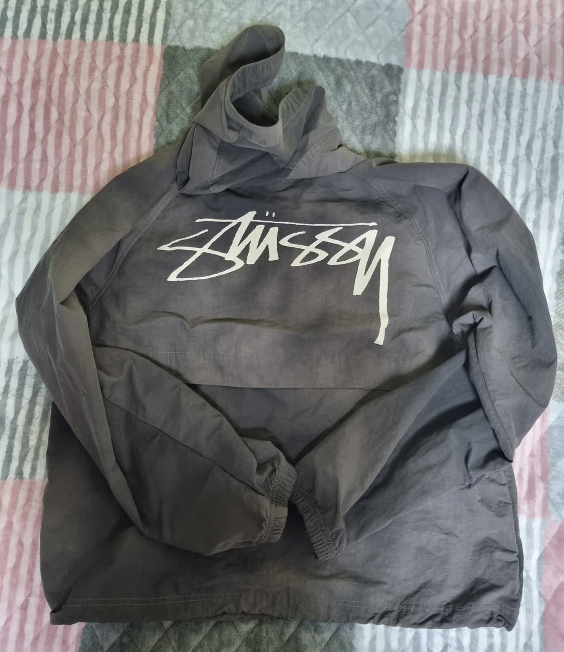 스투시 웨이브 다이 비치 쉘 자켓 블랙 m 상품이미지6