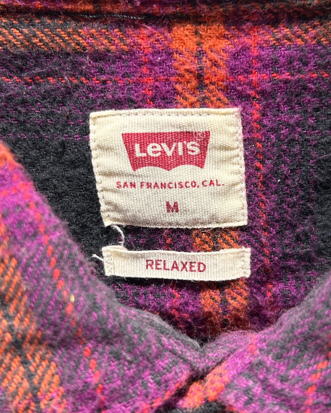 M 리바이스 퍼플 & 블랙 쉐도우 체크셔츠 상품이미지5